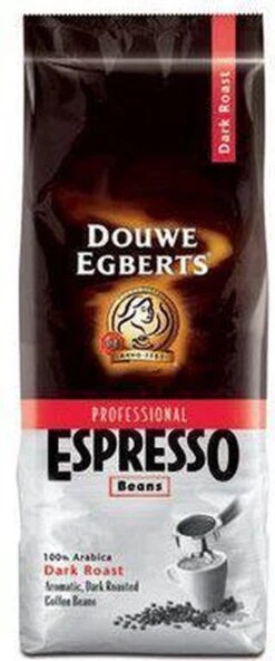 Koffie Douwe Egberts Espresso Bonen Dark Roast 1000gr -KoffieLuxe Aanbiedingen Winkel 500x1200