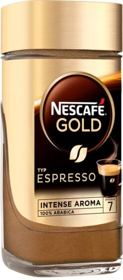 Nescafé Gold Espresso Oploskoffie - 6 Potten à 100 Gram -KoffieLuxe Aanbiedingen Winkel 527x1200 1