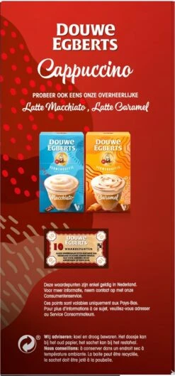 Douwe Egberts Verwenkoffie Cappuccino Oploskoffie - 5 X 10 Zakjes 15 Douwe Egberts Verwenkoffie Cappuccino Oploskoffie - 5 X 10 Zakjes -KoffieLuxe Aanbiedingen Winkel 560x1200 1