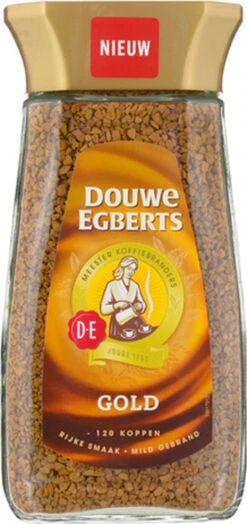 Douwe Egberts Gold Oploskoffie - 6 X Pot Van 200 Gram -KoffieLuxe Aanbiedingen Winkel 566x1200 1