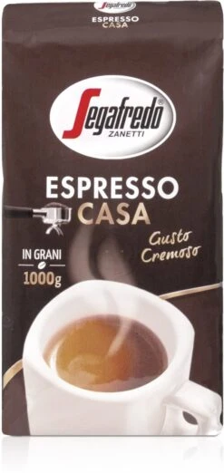Segafredo Espresso Casa Koffiebonen - 1 Kg -KoffieLuxe Aanbiedingen Winkel 568x1200