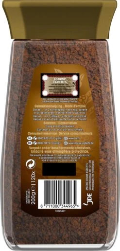 Douwe Egberts Gold Oploskoffie - 6 X Pot Van 200 Gram -KoffieLuxe Aanbiedingen Winkel 574x1200