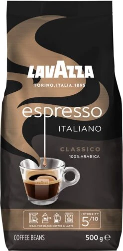 Lavazza Espresso Italiano Classico Koffiebonen - 500 Gram X4 -KoffieLuxe Aanbiedingen Winkel 589x1200