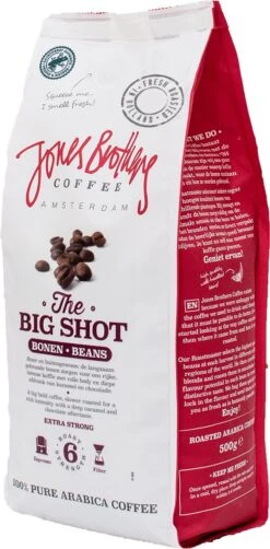 Jones Brothers Coffee The Big Shot Koffiebonen - 6 X 500 Gram -KoffieLuxe Aanbiedingen Winkel 591x1200