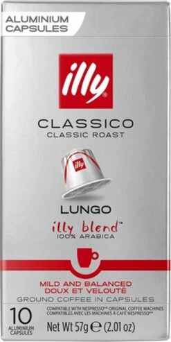 Illy Lungo Classico Koffiecups - Intensiteit 5/9 - 10 X 10 Capsules 7 Illy Lungo Classico Koffiecups - Intensiteit 5/9 - 10 X 10 Capsules -KoffieLuxe Aanbiedingen Winkel 601x1200