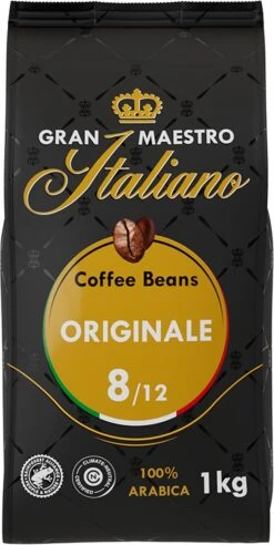 Gran Maestro Italiano - Orginale - Koffiebonen - Bonen Voor Espresso En Lungo - Arabica – 4 X 1kg -KoffieLuxe Aanbiedingen Winkel 602x1200 3