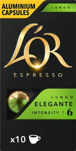 L'OR Lungo Elegante Koffiecups - Intensiteit 6/12 - 10 X 10 Capsules 19 L'OR Lungo Elegante Koffiecups - Intensiteit 6/12 - 10 X 10 Capsules -KoffieLuxe Aanbiedingen Winkel 606x1200 1
