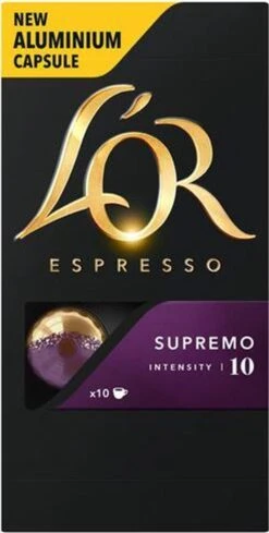 L'OR Espresso Supremo Koffiecups - Intensiteit 10/12 - 10 X 10 Capsules -KoffieLuxe Aanbiedingen Winkel 606x1200 6