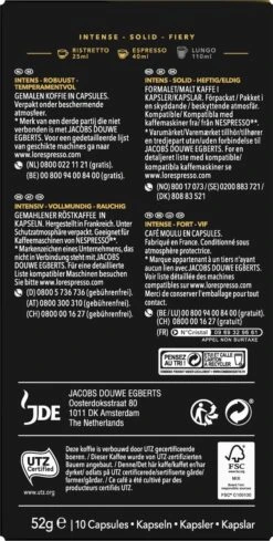 L'OR Espresso Forza Koffiecups - Intensiteit 9/12 - 10 X 10 Capsules -KoffieLuxe Aanbiedingen Winkel 606x1200 8