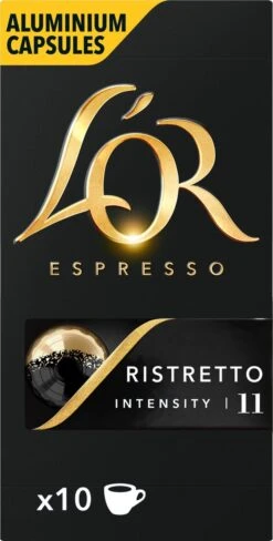 L'OR Espresso Ristretto (11) - 10 X 10 Koffiecups -KoffieLuxe Aanbiedingen Winkel 607x1200 1