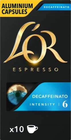 L'OR Espresso Decaffeinato Koffiecups - Intensiteit 6/12 - 10 X 10 Capsules -KoffieLuxe Aanbiedingen Winkel 607x1200 9