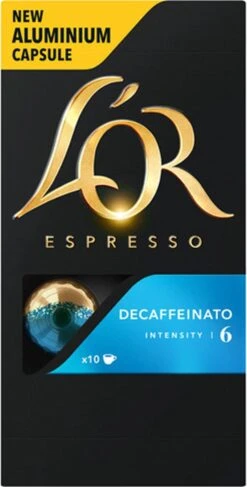 L'OR Espresso Decaffeinato Koffiecups - Intensiteit 6/12 - 10 X 10 Capsules -KoffieLuxe Aanbiedingen Winkel 609x1200 1