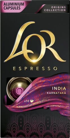 L'OR Espresso Origins India (10) - 10 X 10 Koffiecups -KoffieLuxe Aanbiedingen Winkel 614x1200 1