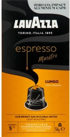 Lavazza Espresso Lungo - Aluminium Nespresso Capsules - 10 Stuks -KoffieLuxe Aanbiedingen Winkel 614x1200 2
