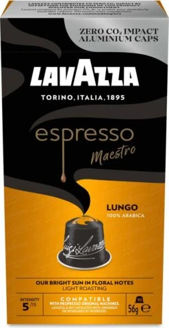 LAVAZZA Lungo 100 Stuks -KoffieLuxe Aanbiedingen Winkel 619x1200 1