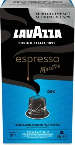 LAVAZZA Decafe 100 Stuks 7 LAVAZZA Decafe 100 Stuks -KoffieLuxe Aanbiedingen Winkel 619x1200 2