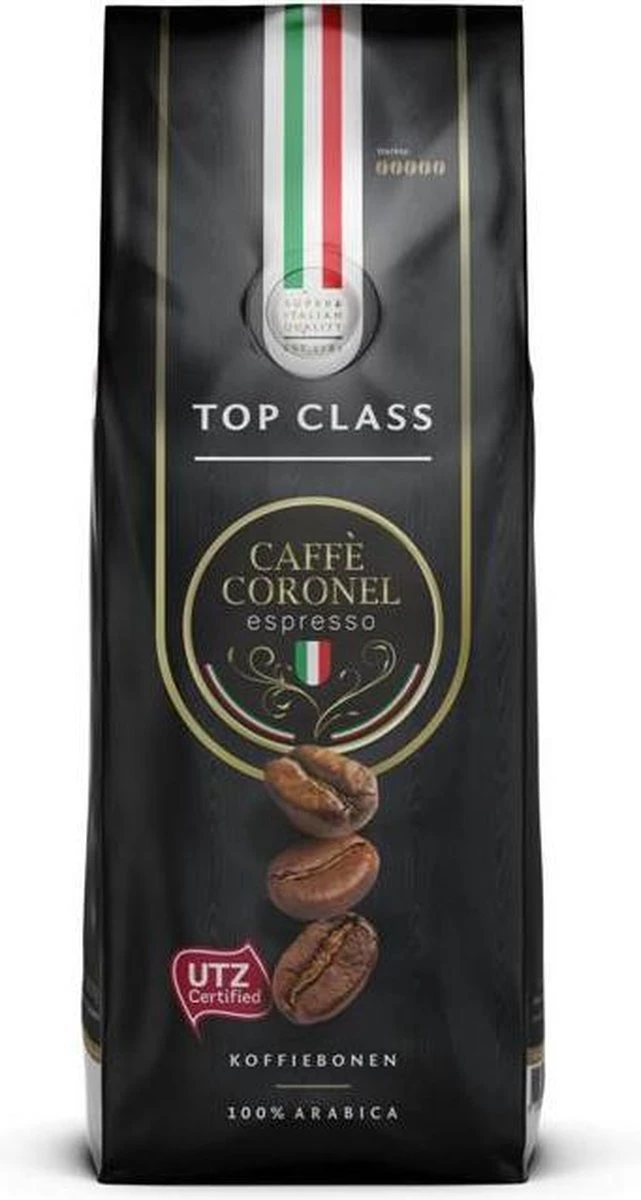 Caffe Coronel Top Class Koffiebonen - 1 Kg 1 Caffe Coronel Top Class Koffiebonen - 1 Kg