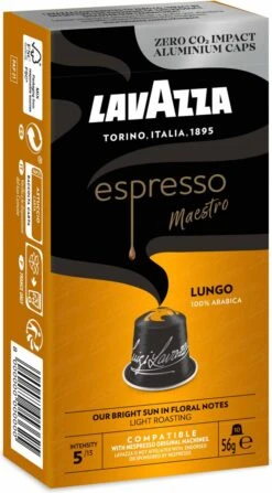 Lavazza Espresso Lungo - Aluminium Nespresso Capsules - 10 Stuks -KoffieLuxe Aanbiedingen Winkel 663x1200 2