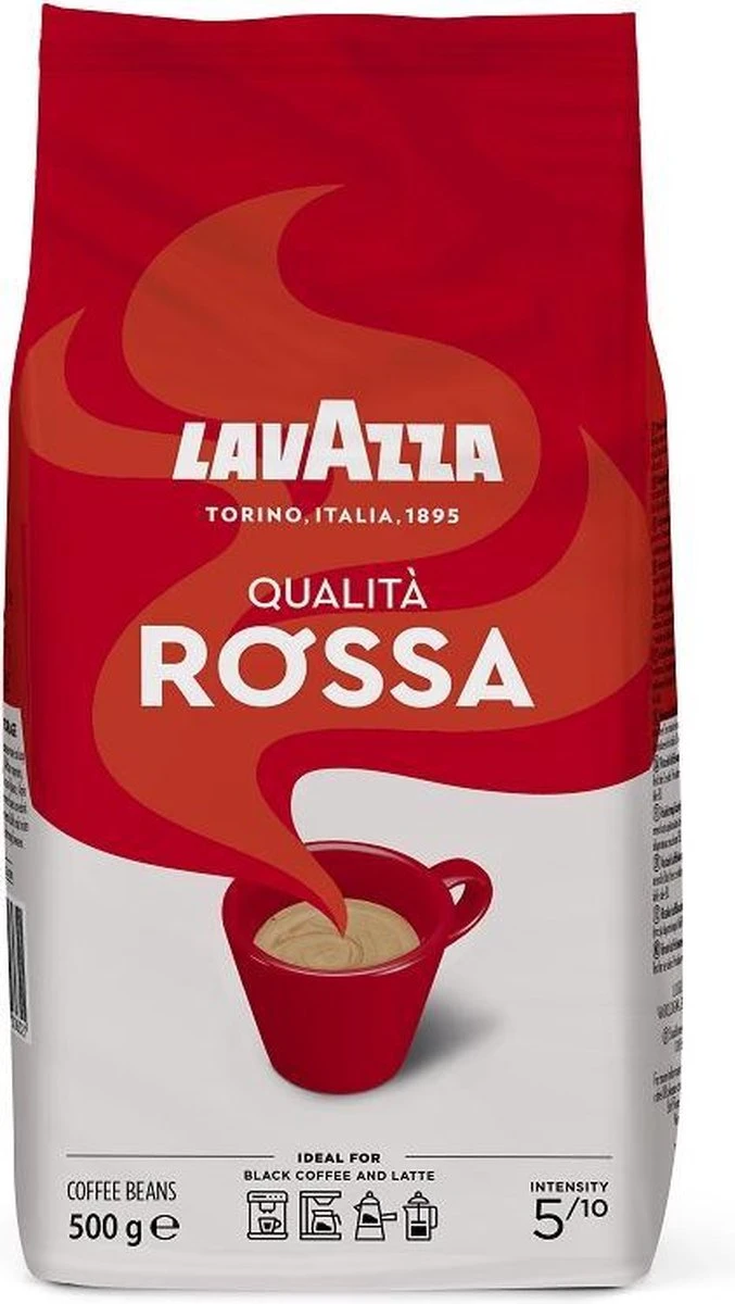 Lavazza Qualita Rossa Koffiebonen - 500 Gram X6 5 Lavazza Qualita Rossa Koffiebonen - 500 Gram X6 - Afbeelding 5