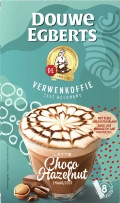 Douwe Egberts Latte Choco Hazelnut Oploskoffie - 5/9 Intensiteit - 5 X 8 Zakjes -KoffieLuxe Aanbiedingen Winkel 713x1200 4