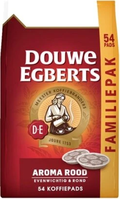 Douwe Egberts Aroma Rood Koffiepads - 4 X 54 Pads -KoffieLuxe Aanbiedingen Winkel 726x1200 1