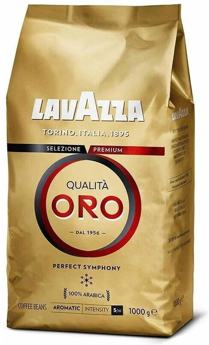 Lavazza Qualita Oro Koffiebonen -1 X 1 Kg 2 Lavazza Qualita Oro Koffiebonen -1 X 1 Kg - Afbeelding 2