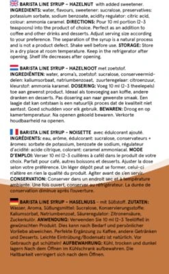 Fitcy | Koffiesiroop | Hazelnoot | Barista Syrup | Zero | Vegan | Vetvrij | Suikervrij | Keto-vriendelijk | Koffie | Siroop | MET DOSEERPOMP | 1L -KoffieLuxe Aanbiedingen Winkel 739x1200