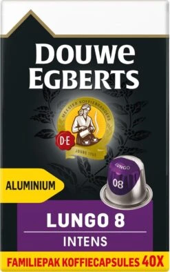 Douwe Egberts Lungo Intens (8) - 5 X 40 Koffiecups -KoffieLuxe Aanbiedingen Winkel 753x1200 1