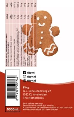 Fitcy | Koffiesiroop | Gingerbread | Barista Syrup | Zero | Vegan | Vetvrij | Suikervrij | Keto-vriendelijk | Koffie | Siroop | MET DOSEERPOMP | 1L 6 Fitcy | Koffiesiroop | Gingerbread | Barista Syrup | Zero | Vegan | Vetvrij | Suikervrij | Keto-vriendelijk | Koffie | Siroop | MET DOSEERPOMP | 1L -KoffieLuxe Aanbiedingen Winkel 759x1200