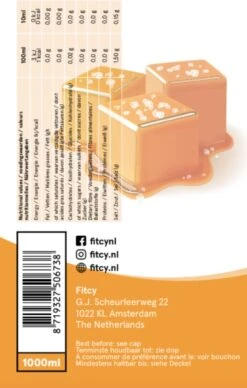 Fitcy | Koffiesiroop | Salted Caramel | Barista Syrup | Zero | Vegan | Vetvrij | Suikervrij | Keto-vriendelijk | Koffie | Siroop | MET DOSEERPOMP | 1L -KoffieLuxe Aanbiedingen Winkel 764x1200 1
