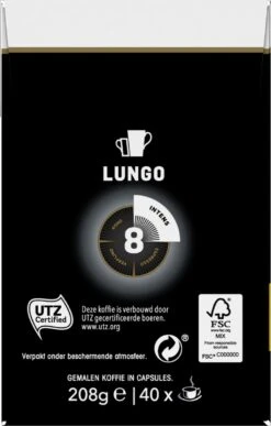 Douwe Egberts Lungo Intens (8) - 5 X 40 Koffiecups -KoffieLuxe Aanbiedingen Winkel 765x1200 2