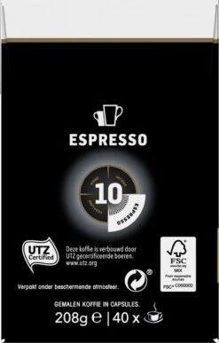 Douwe Egberts Espresso Krachtig (10) - 5 X 40 Koffiecups 18 Douwe Egberts Espresso Krachtig (10) - 5 X 40 Koffiecups -KoffieLuxe Aanbiedingen Winkel 765x1200