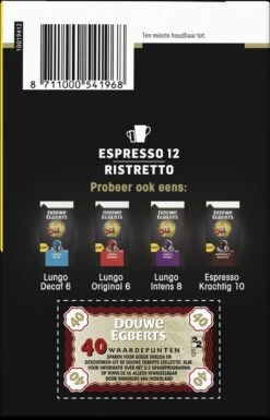 Douwe Egberts Espresso Ristretto Koffiecups (12) - 5 X 40 Koffiecups 8 Douwe Egberts Espresso Ristretto Koffiecups (12) - 5 X 40 Koffiecups -KoffieLuxe Aanbiedingen Winkel 770x1200