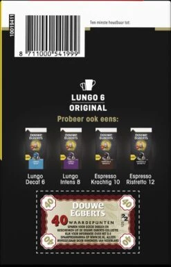 Douwe Egberts Lungo Original Koffiecups (6) - 5 X 40 Koffiecups 7 Douwe Egberts Lungo Original Koffiecups (6) - 5 X 40 Koffiecups -KoffieLuxe Aanbiedingen Winkel 770x1200 3