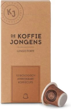 De Koffiejongens - Lungo Forte - Nespresso Cups - 100% Biologisch Afbreekbaar - 6x10 Cups - Nespresso Compatible