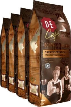 Douwe Egberts D.E Café Creatie Koffiebonen - 7/9 Intensiteit - 4 X 500 Gram -KoffieLuxe Aanbiedingen Winkel 796x1200