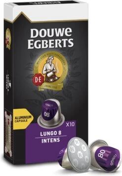Douwe Egberts Lungo Intens Koffiecups - Intensiteit 8/12 - 10 X 10 Capsules -KoffieLuxe Aanbiedingen Winkel 837x1200