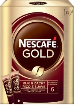 Nescafé Gold Oploskoffie - 6 Doosjes à 25 Zakjes -KoffieLuxe Aanbiedingen Winkel 853x1200 1
