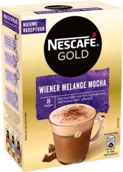 Nescafé Gold Wiener Melange Mocha Oploskoffie - 6 Doosjes à 8 Zakjes -KoffieLuxe Aanbiedingen Winkel 856x1200