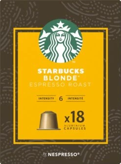 Starbucks By Nespresso Capsules Blonde Espresso Roast - 7 Doosjes à 18 Koffiecups -KoffieLuxe Aanbiedingen Winkel 884x1200 1