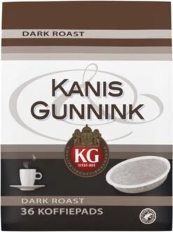 Kanis & Gunnink Dark Roast Koffiepads - 10 X 36 Pads -KoffieLuxe Aanbiedingen Winkel 894x1200 1