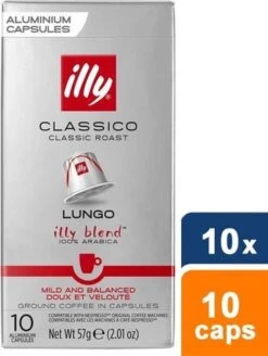 Illy Lungo Classico Koffiecups - Intensiteit 5/9 - 10 X 10 Capsules 6 Illy Lungo Classico Koffiecups - Intensiteit 5/9 - 10 X 10 Capsules -KoffieLuxe Aanbiedingen Winkel 904x1200