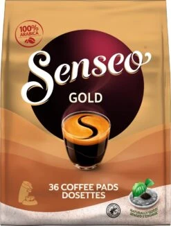 Senseo Gold Koffiepads - 5/9 Intensiteit - 10 X 36 Pads -KoffieLuxe Aanbiedingen Winkel 910x1200