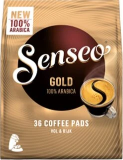 Senseo Gold Koffiepads - 5/9 Intensiteit - 10 X 36 Pads -KoffieLuxe Aanbiedingen Winkel 925x1200