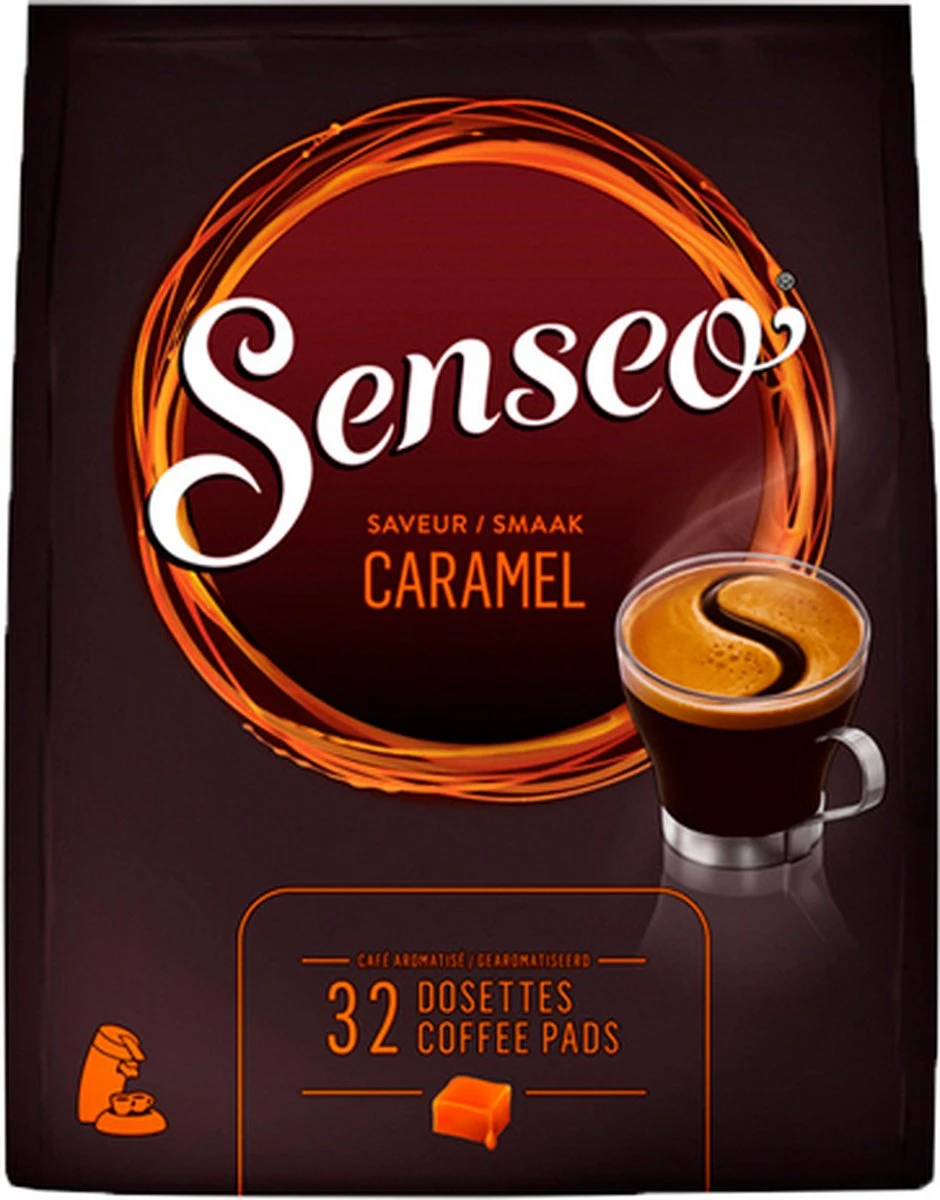 Senseo Caramel Koffiepads - 2/9 Intensiteit - 10 X 32 Pads 1 Senseo Caramel Koffiepads - 2/9 Intensiteit - 10 X 32 Pads