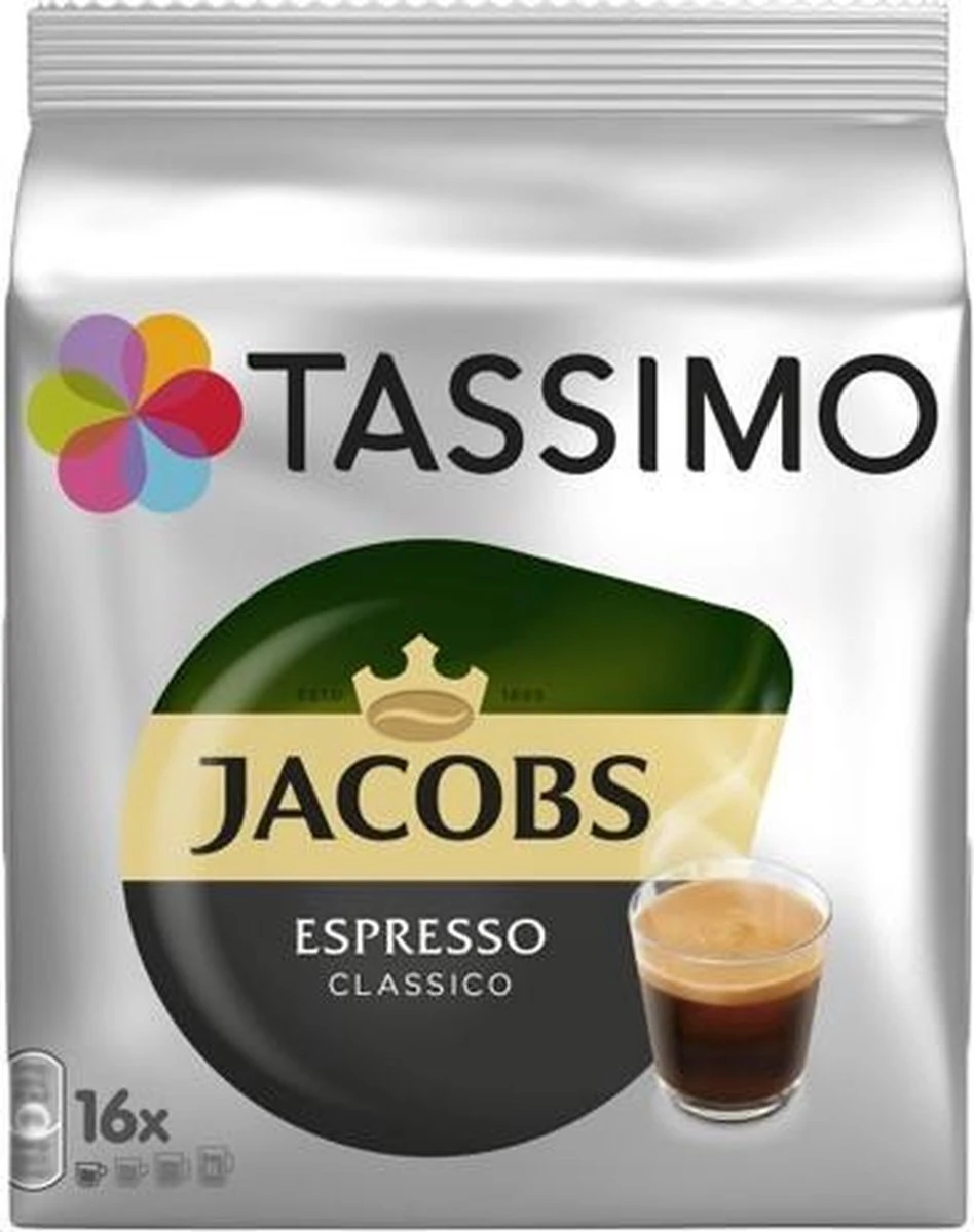Tassimo - Jacobs Espresso Classico - 16 T-Discs 2 Tassimo - Jacobs Espresso Classico - 16 T-Discs - Afbeelding 2