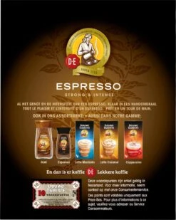 Douwe Egberts Espresso Sticks Oploskoffie - 6 X 25 Zakjes 10 Douwe Egberts Espresso Sticks Oploskoffie - 6 X 25 Zakjes -KoffieLuxe Aanbiedingen Winkel 958x1200