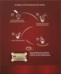 Douwe Egberts Aroma Rood Sticks Oploskoffie - 6 X 25 Zakjes -KoffieLuxe Aanbiedingen Winkel 981x1200