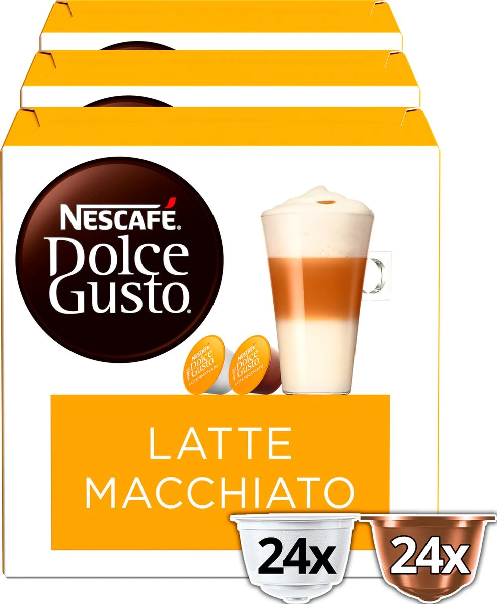 Nescafé Dolce Gusto Latte Macchiato Capsules - 48 Koffiecups 2 Nescafé Dolce Gusto Latte Macchiato Capsules - 48 Koffiecups - Afbeelding 2