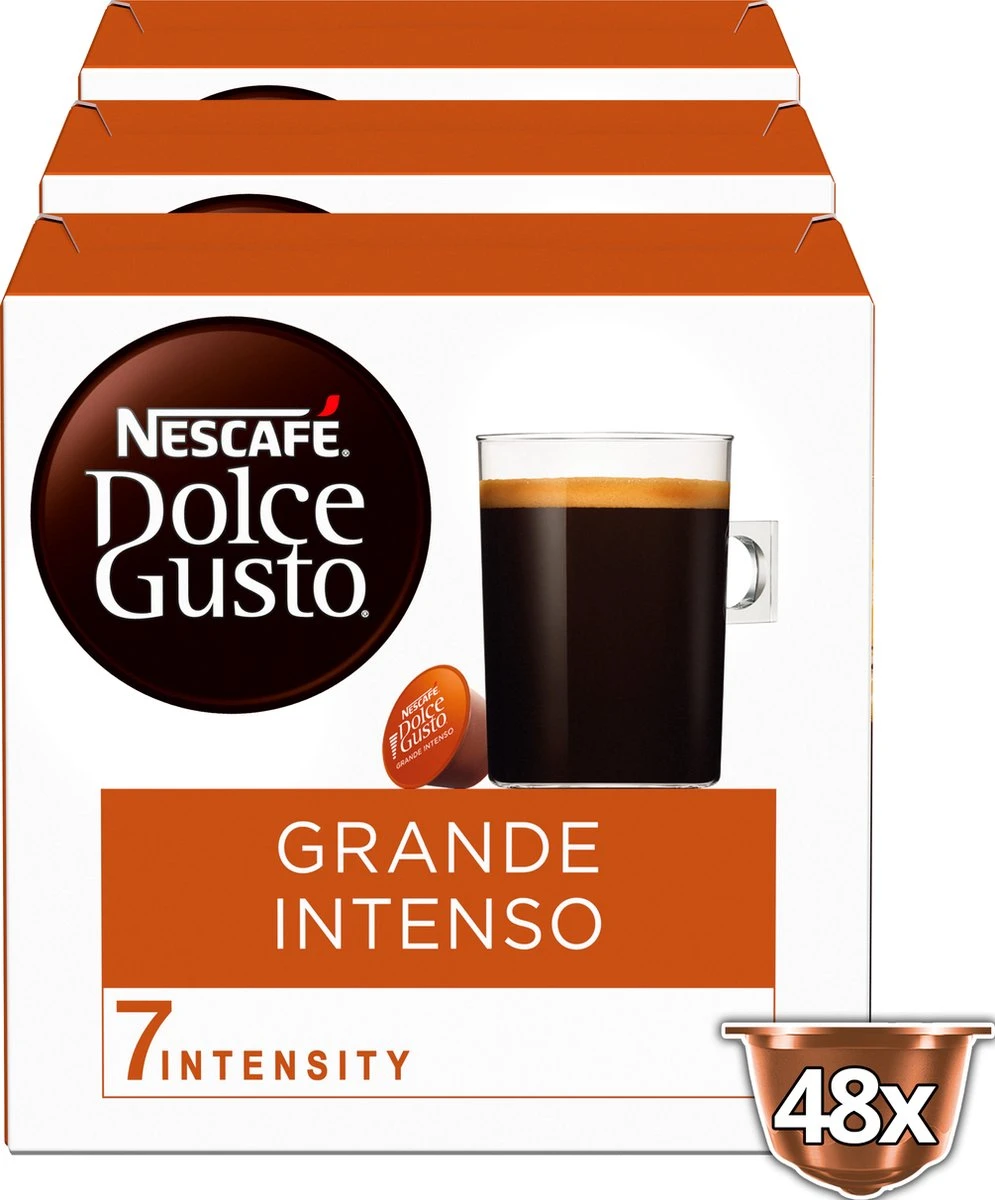 Nescafé Dolce Gusto Grande Intenso Capsules - 48 Koffiecups 2 Nescafé Dolce Gusto Grande Intenso Capsules - 48 Koffiecups - Afbeelding 2